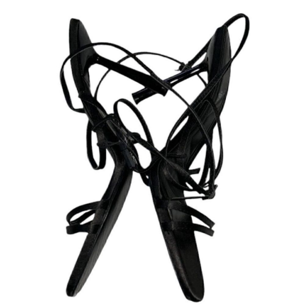 Zara Stappy Black Sandals(Size 10) - Picture 4 of 6